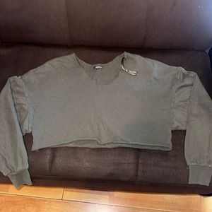 Cropped sweater top